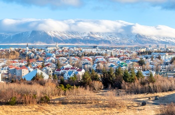 Udsigt til Reykjavik, Island