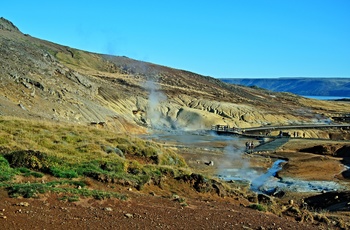 Gangbro/sti gennem Seltún, Island