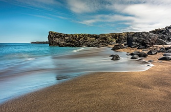Skardsvík stranden på Snæfellsnes halvøen, Island