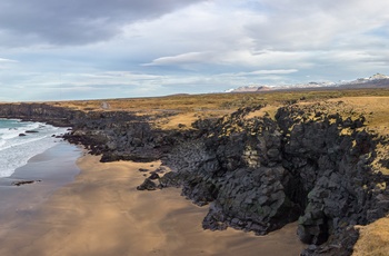 Skardsvík stranden på Snæfellsnes halvøen, Island