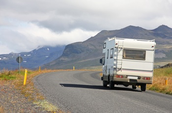 Autocamper på vejen mod Snaefellsnes - Island