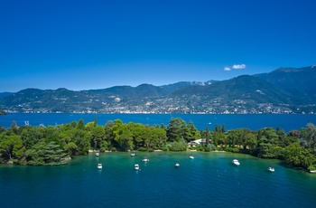 Øen Isola del Garda i Gardasøen, Italien
