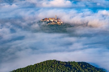 Trøffelbyen Buzet i Istrien, Kroatien