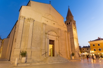 Barokkirken Skt. Maria i Umag, Istrien i Kroatien