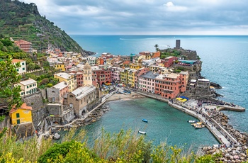 Kystbyen Vernazza i Ligurien, Italien