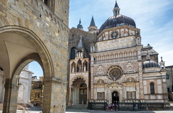 Kirken Santa Maria Maggiore i Bergamo, Lombardiet, Italien