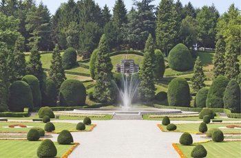 Haven Giardini Estensi i byen Varese i Lombardiet, Italien