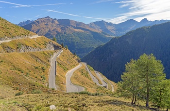 Bjergpasset / Alpin vejstrækning, Passo del Rombo, Italien