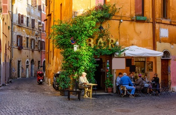 Den hyggelige bydel Trastevere i Rom