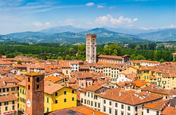 Middelalderbyen Lucca i Toscana, Midtitalien