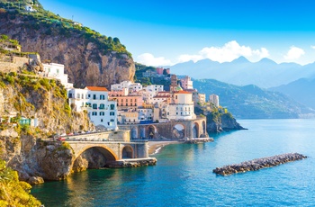 Positano på Amalfikysten, Italien