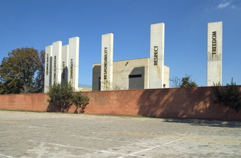 Udstilling i Apartheid Museum i Johannesburg, Sydafrika