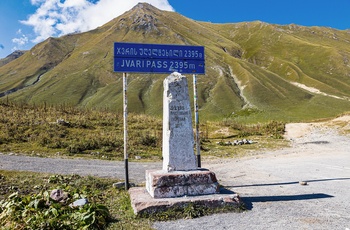 Jvari-passet på Georgian Military Highway - Georgien