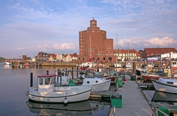 Tidlig morgen i købstaden Eckernförde i Slesvig-Holsten - Tyskland
