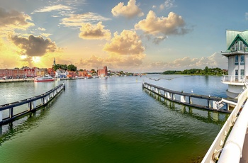 Kappeln, en historisk fiskerby i Slesvig-Holsten - Tyskland