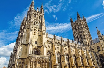 Katedral i byen Canterbury i Kent, England