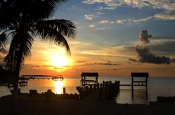 Nyd de smukke solnedgange på Key Largo - Florida Keys i USA