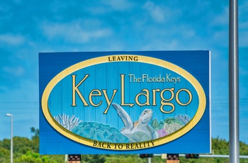 Key Largo skilt - Florida Keys i USA