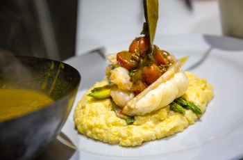 Key West, Hotel Marquesa - hovedretr med shripms og grits