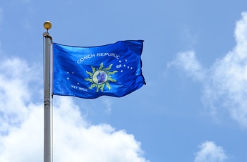 Flying Flag Of The Conch Republic, Key West i Florida