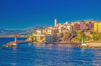 Kystbyen Bastia, det nordligste Korsika, Frankrig