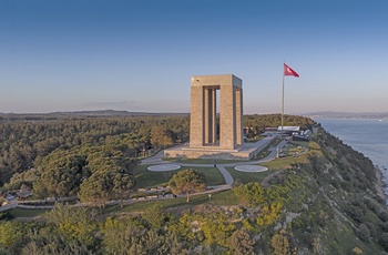 Krigsmonument Canakkale Martyrs Memorial på Gallipoli-halvøen - Tyrkiet