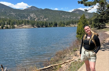 Kristine B ved Lake Lily, Rocky Mountains, Colorado - rejsespecialist København