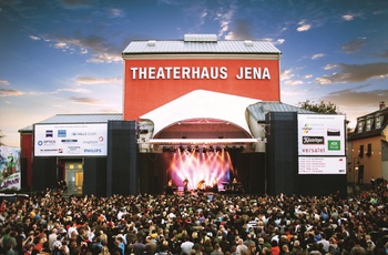 Kulturarens - åben scene og koncert i byen Jena - Tyskland