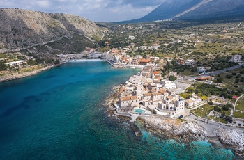Kystbyen Gerolimenas på Peloponnes - Grækenland