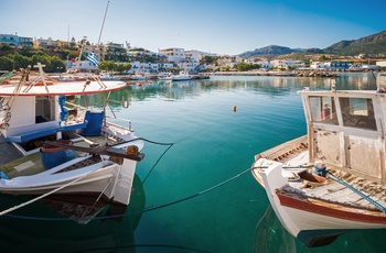 Havnen i kystbyen Makry Gialos i det sydøstlige Kreta