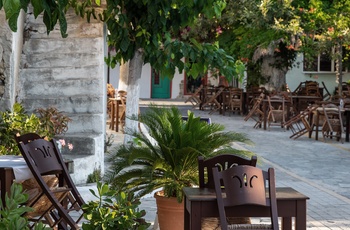 Hyggelig stemning i kystbyen Myrtos i det sydøstlige Kreta