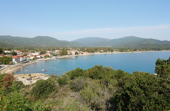 Kystbyen Olympiada på Halkidiki - Grækenland