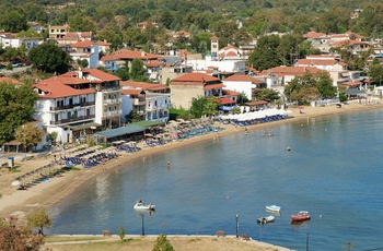 Kystbyen Olympiada på Halkidiki - Grækenland