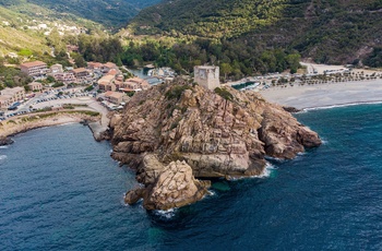 Kystbyen Porto på Korsika - Frankrig