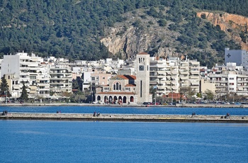 Udsigt til kystbyen Volos i den Pagasetiske Bugt - Grækenland