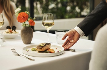 L'Hermitage Hotel i Vancouver - det vestlige Canada - Middag på restauranten