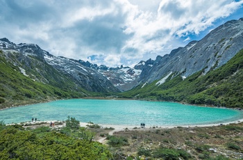 Laguna Esmeralda tæt på Ushuaia i Argentina - Patagonien