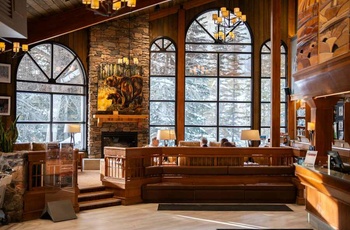 Lake Louise Inn, Alberta i det vestlige Canada - Lobbyen