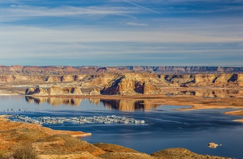 Wahweap Marina i Lake Powell i Utah - USA