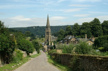 Landsbyen Edensor ved Chatsworth House