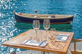 Frokost ved vandet i Portofino 