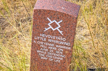 Little Bighorn Battlefield og monument for Cheyenne kriger - Montana