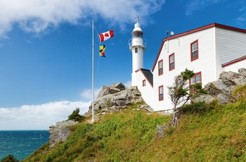 Lobster Cove Head Lighthouse i Gros Morne National Park, Newfoundland - Canada