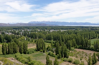 Udsigt over byen Los Antiguos - Argentina, Patagonien