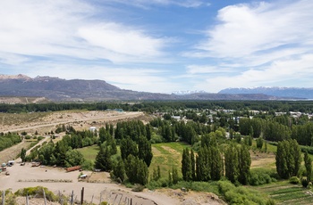Udsigt over byen Los Antiguos - Argentina, Patagonien