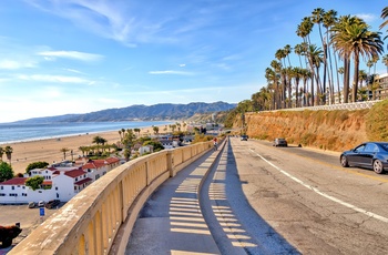 Costal Highway ved Santa Monica, Los Angeles i USA