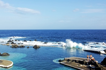 Naturlig pool ved Porto Moniz på Madeiras nordkyst