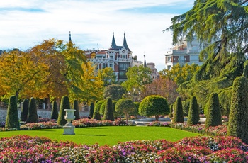 El Retiro park i Madrid, Spanien