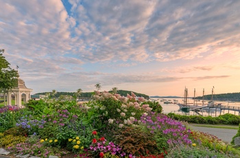 Aftensstemning i Bar Harbor - Maine i USA