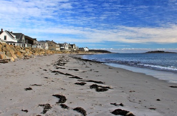 Goose Rock Beach i Maine, USA